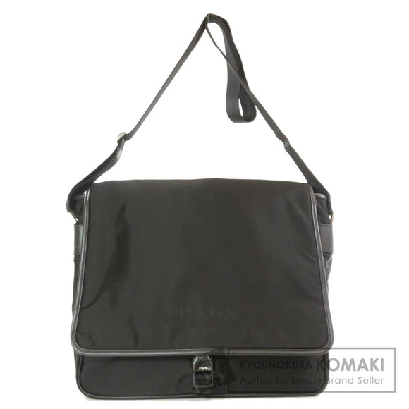 Prada Handbags - Prada Logo Tessuto Shoulder Bag